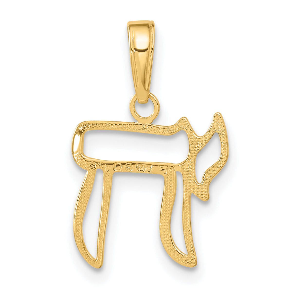 14k Chai Cut-out Pendant-C3991