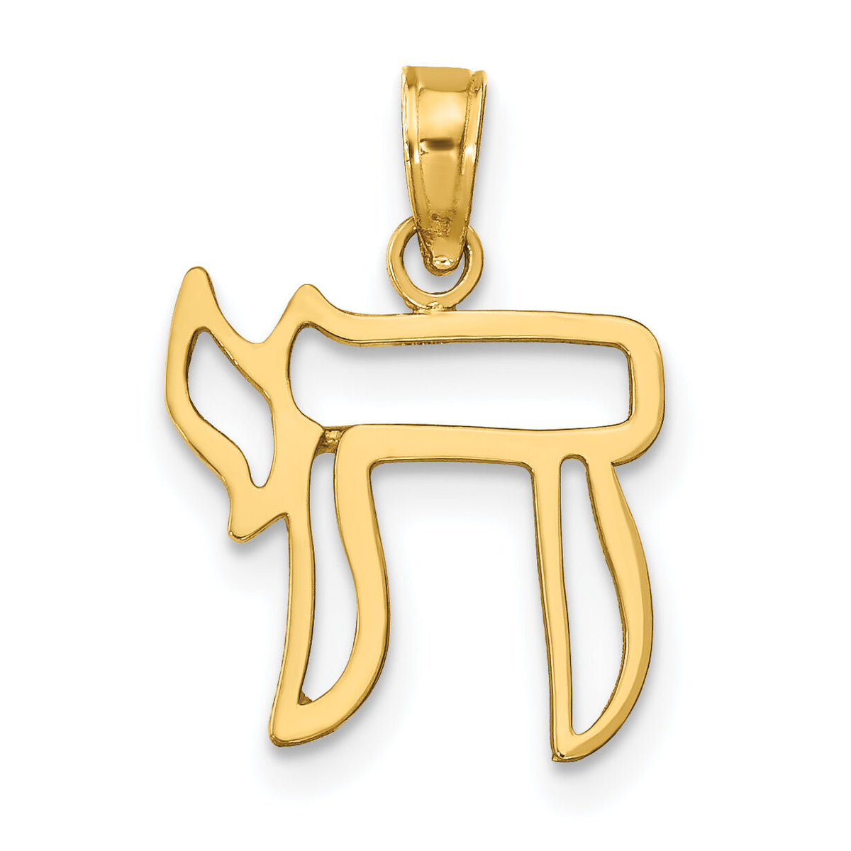 14k Chai Cut-out Pendant-C3991