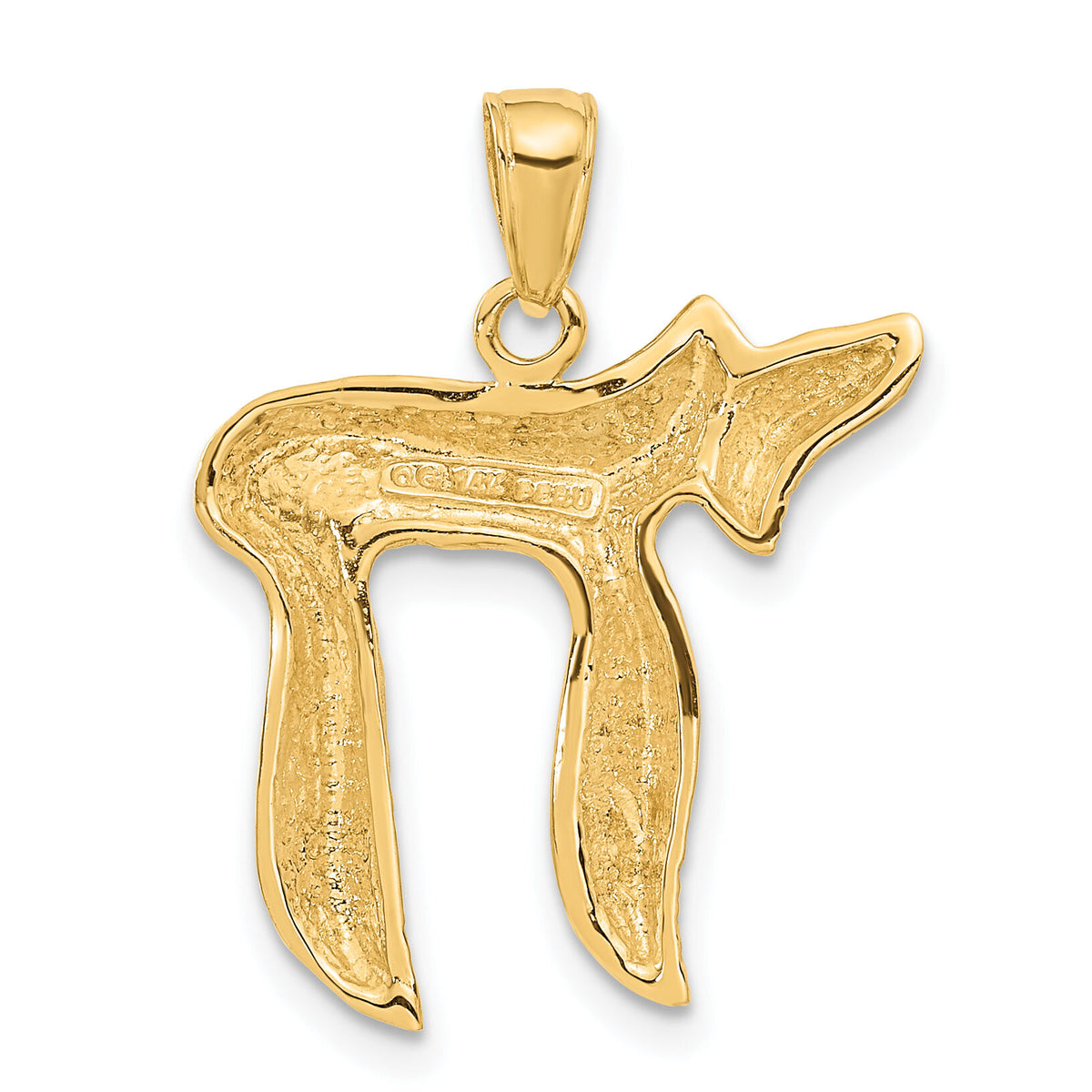 14K Jewish Chai (Long Life) Pendant-C3992