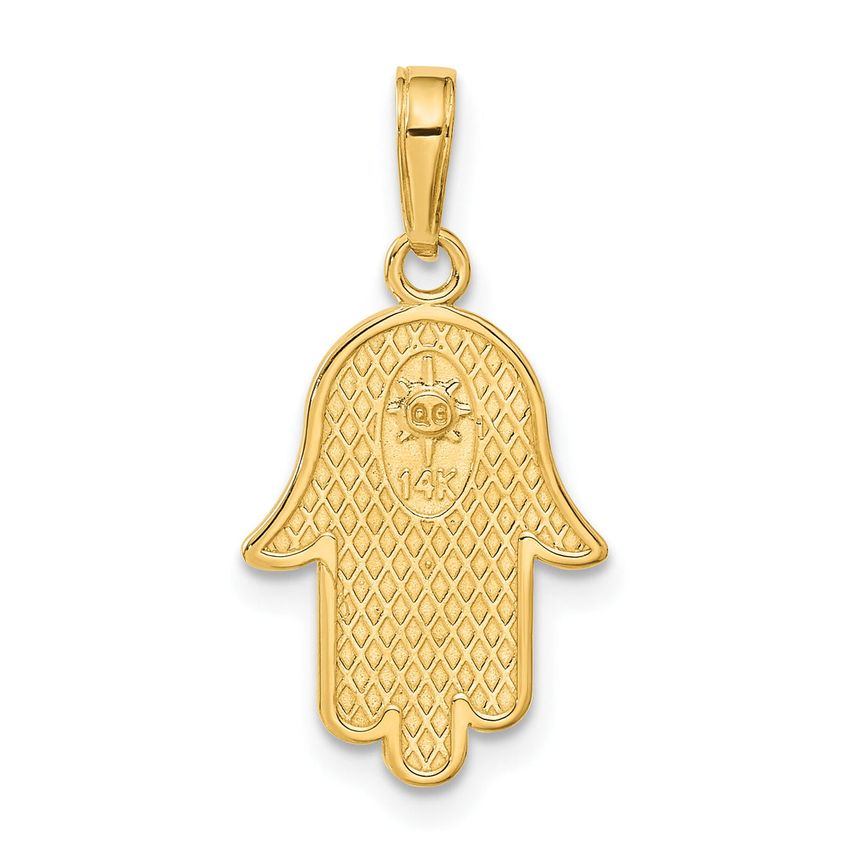 14k Jewish Hand of God w/Star of David Pendant-C3993