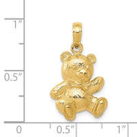 14k Teddy Bear Pendant-C4002