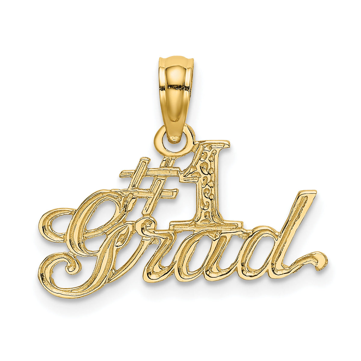 14k #1 GRAD Charm-C4018