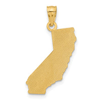 14k CALI GIRL State Map Pendant-C4031