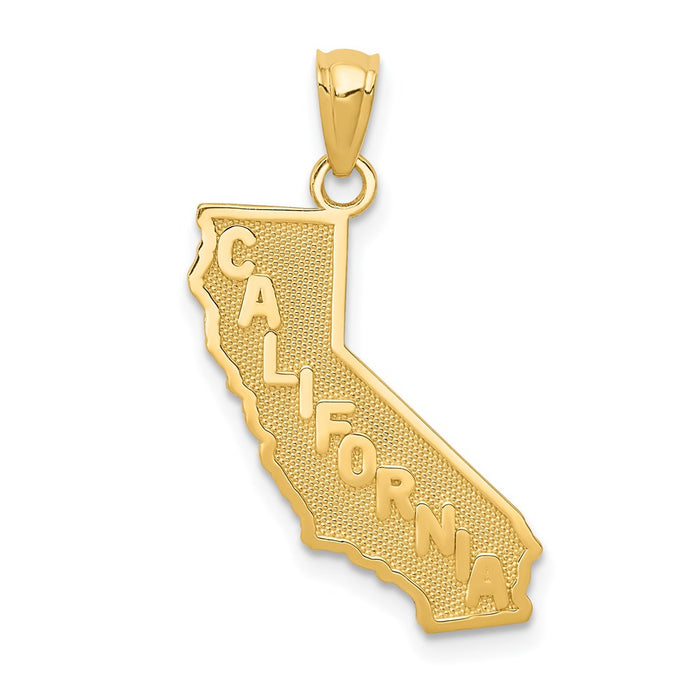 14k CALIFORNIA State Map Pendant-C4032