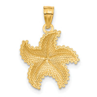 14K Diamond-Cut Starfish Pendant-C4033