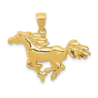 14k Polished Horse Pendant-C4041