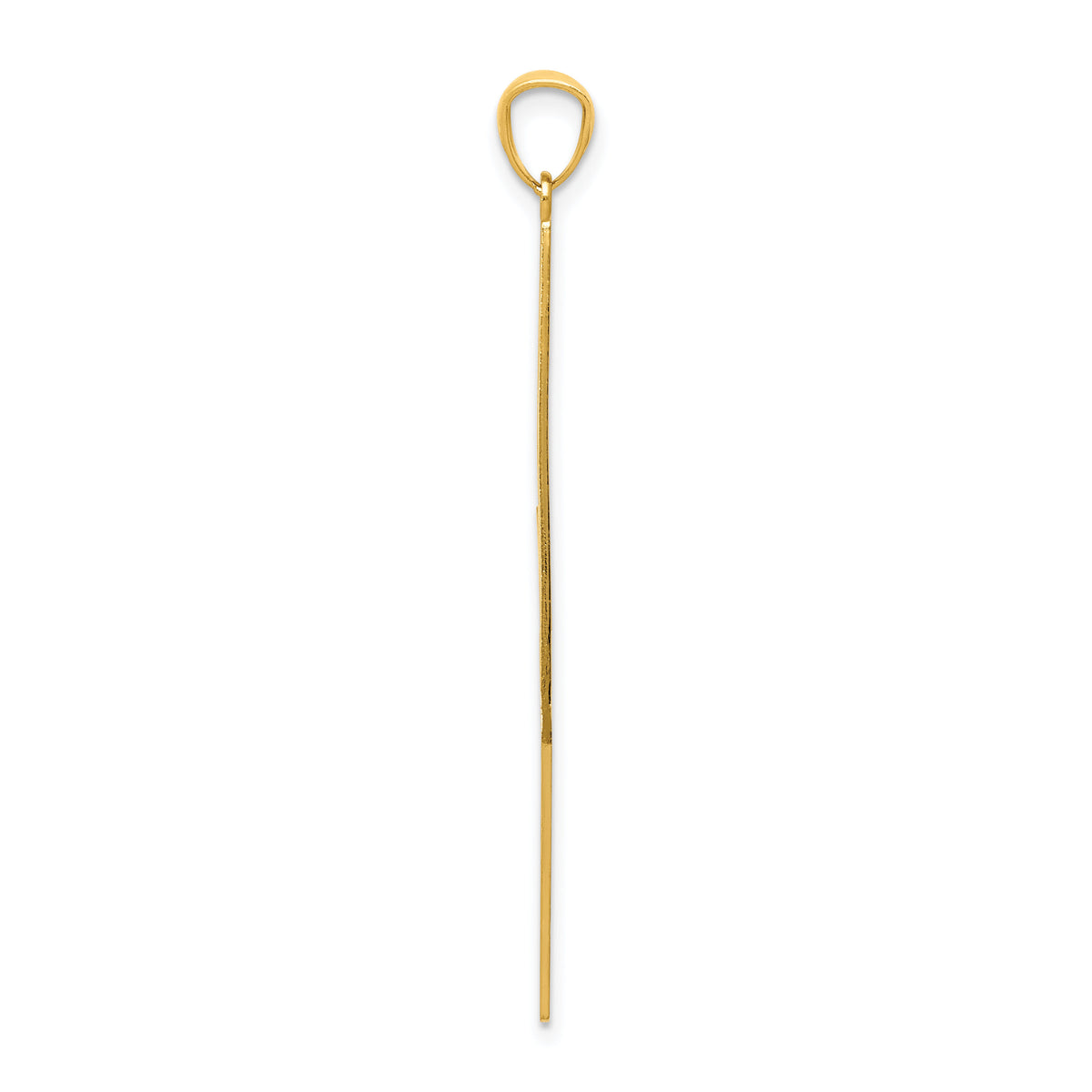 14k Polished D/C Lightning Bolt Pendant-C4042