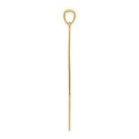 14k Polished D/C Lightning Bolt Pendant-C4042