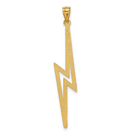 14k Polished D/C Lightning Bolt Pendant-C4042