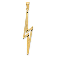 14k Polished D/C Lightning Bolt Pendant-C4042