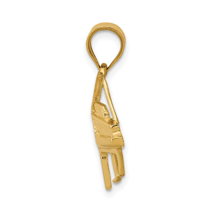 14k Piano Charm-C408