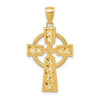 14k Celtic Cross Pendant-C4101