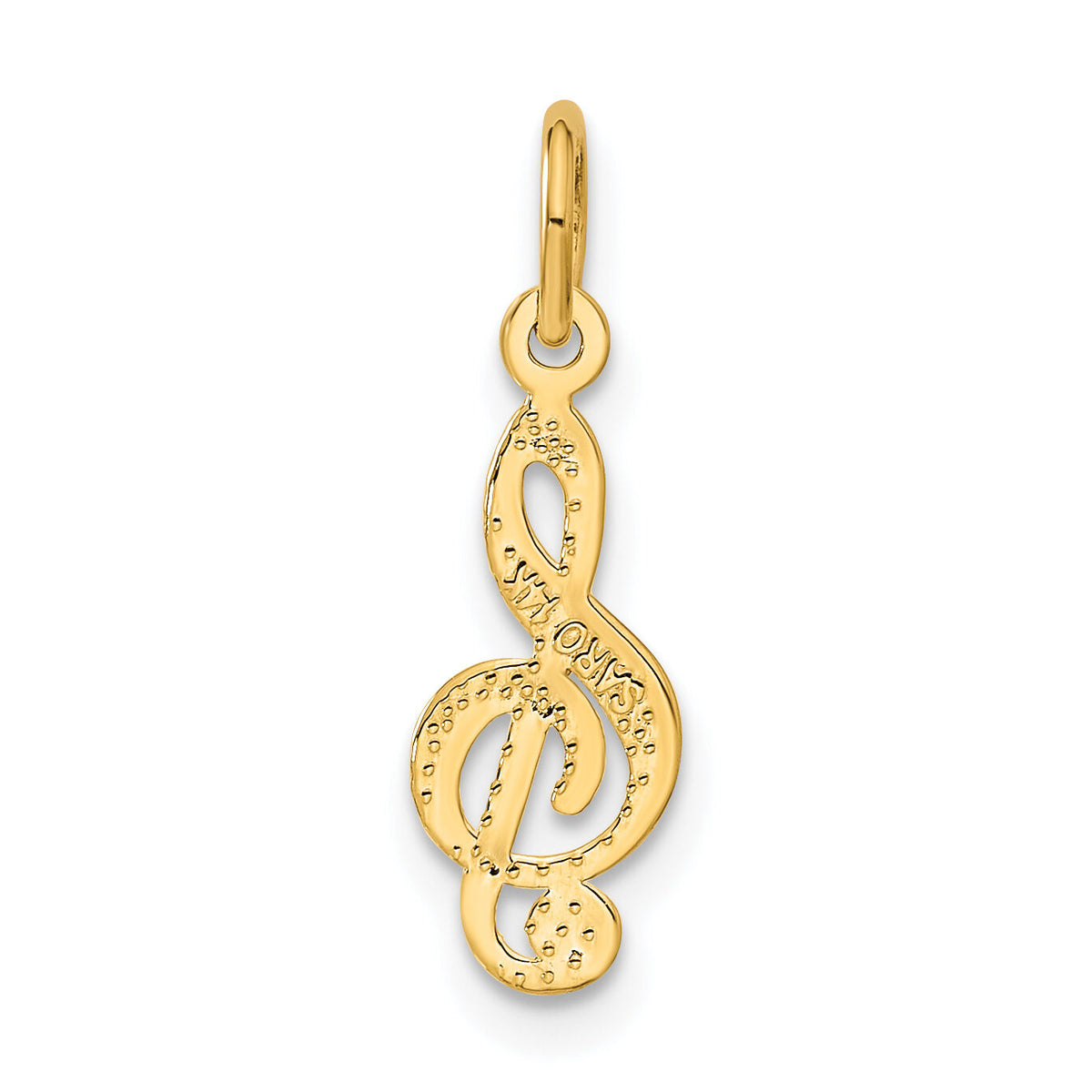 14k Treble Clef Charm-C414