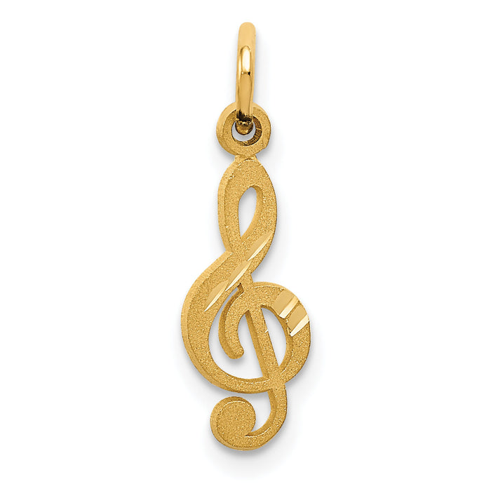 14k Treble Clef Charm-C414