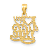 14k I LOVE MY WIFE Pendant-C4167