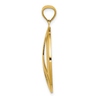 14k Peace Sign Pendant-C4171