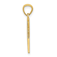 14k w/Rhodium Dragonfly Pendant-C4174