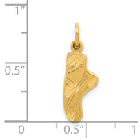 14k Ballet Slipper Charm-C420