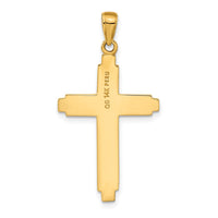 14K Solid Cross Pendant-C4206