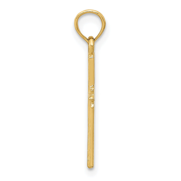 14K Cross Pendant-C4229