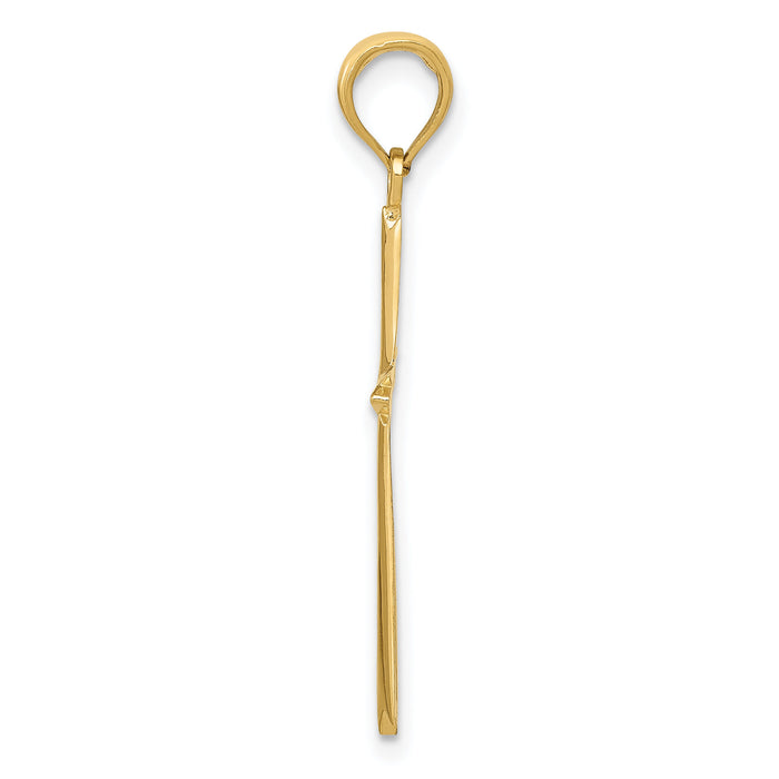 14k Cross Pendant-C4237