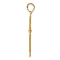 14K Claddagh Cross Pendant-C4243