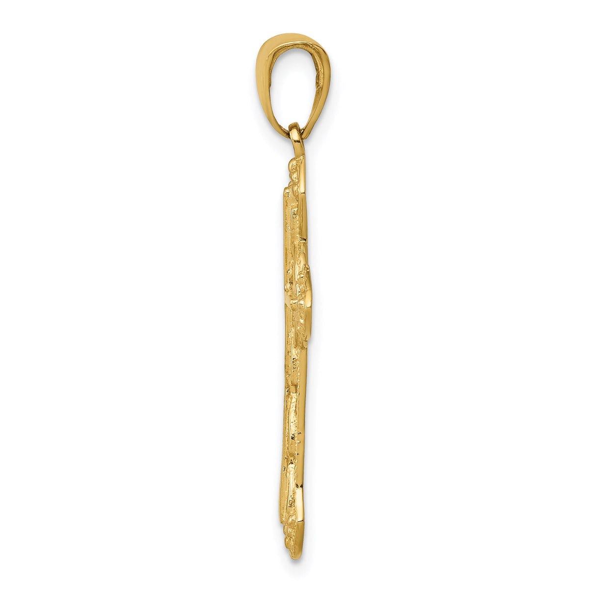14K Fancy Cross Pendant-C4244