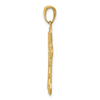 14K Fancy Cross Pendant-C4244