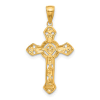 14K Fancy Cross Pendant-C4244