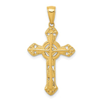 14K Fancy Cross Pendant-C4244