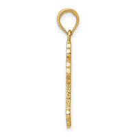 14K Budded Cross Pendant-C4277
