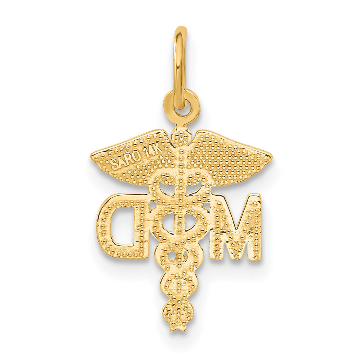 14k M.D. Caduceus Charm-C430