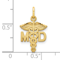 14k M.D. Caduceus Charm-C430