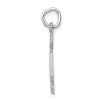 14k White Gold RN Nurse Charm-C432W