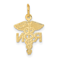 14k RN Nurse Charm-C433