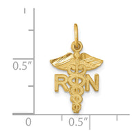 14k RN Nurse Charm-C433