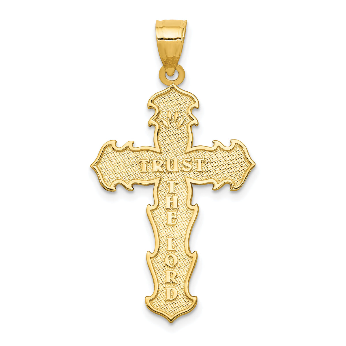 14k Passion Cross Pendant-C4331
