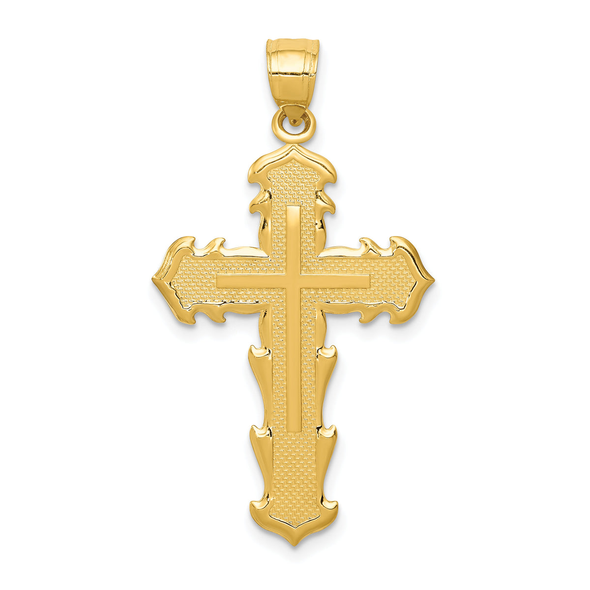 14k Passion Cross Pendant-C4331