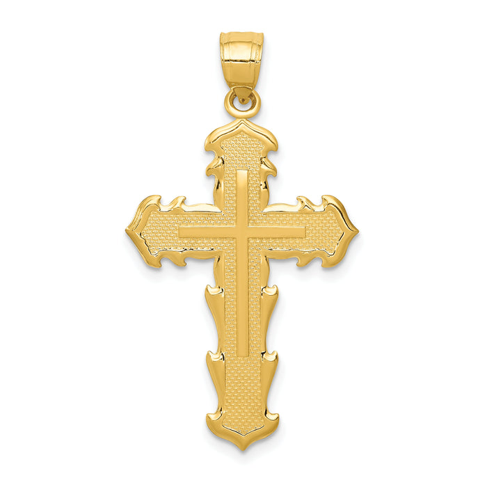 14k Passion Cross Pendant-C4331