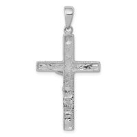 14K White Gold Crucifix Pendant-C4339W