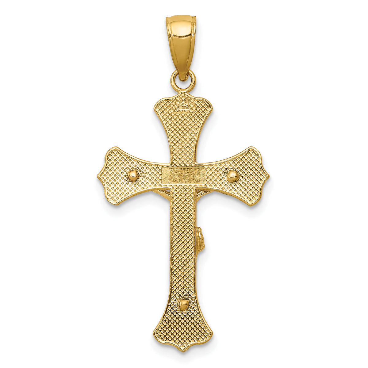 14K Crucifix Pendant-C4345
