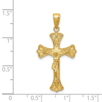 14K Crucifix Pendant-C4345