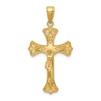 14K Crucifix Pendant-C4345