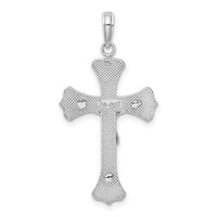 14K White Gold Crucifix Pendant-C4345W