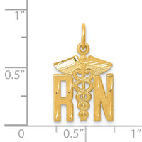 14k RN Nurse Charm-C435