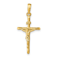 14K Stick Style Crucifix Pendant-C4355