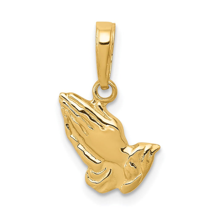 14K Praying Hands Pendant-C4417