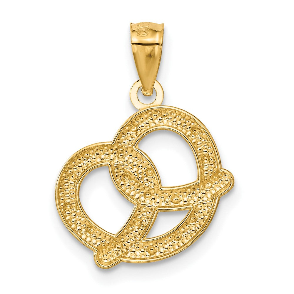 14k Pretzel Pendant-C4448