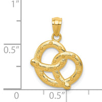 14k Pretzel Pendant-C4448