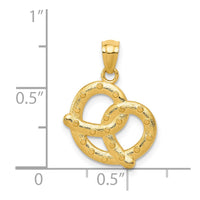 14k Pretzel Pendant-C4448